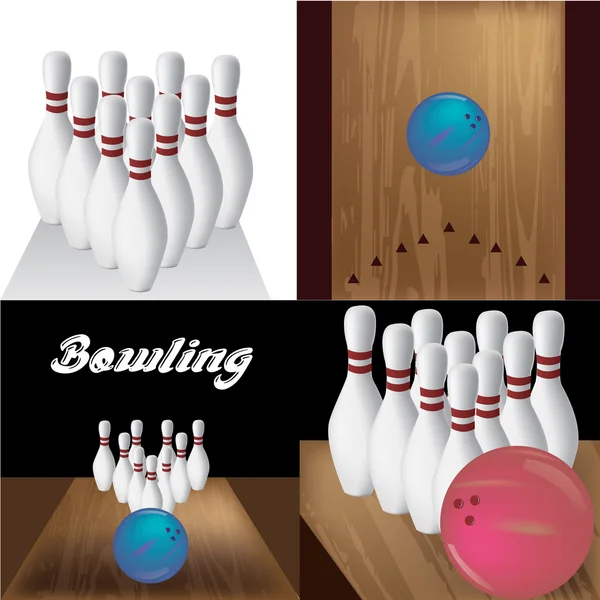 Bowling — Stock vektor