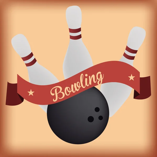 Bowling — Vettoriale Stock