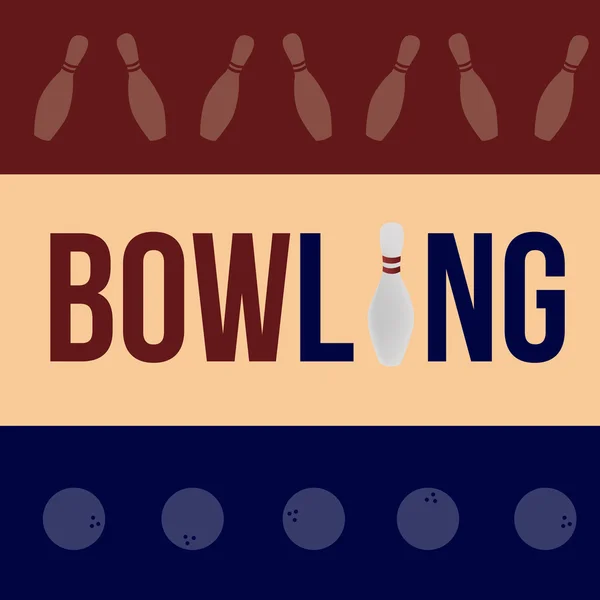 Bowling — Vettoriale Stock