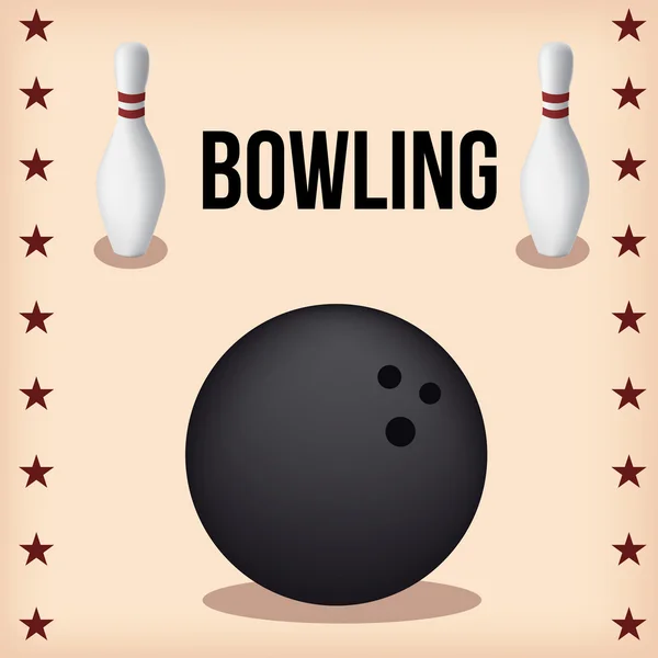 Bowling — Stok Vektör