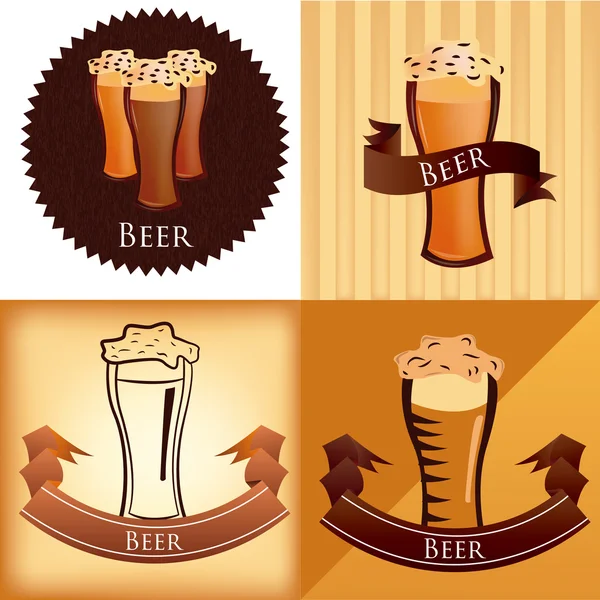 Cerveza — Vector de stock