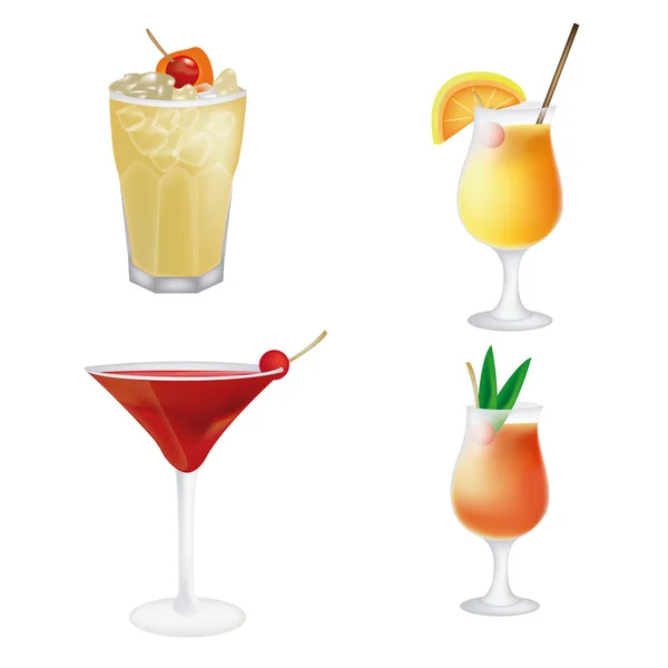 Cocktails — Stockvector