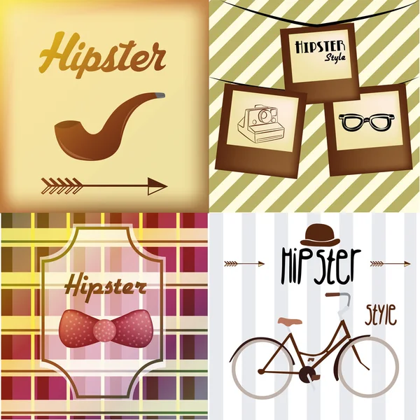 Hipster — Stockvektor