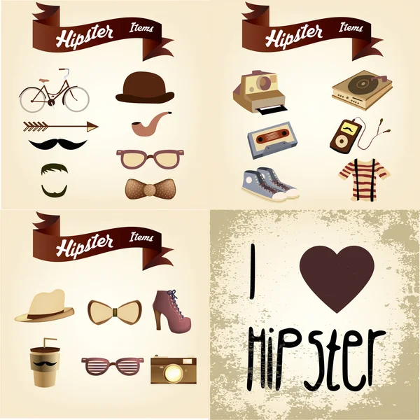 Hipster — Stockvector