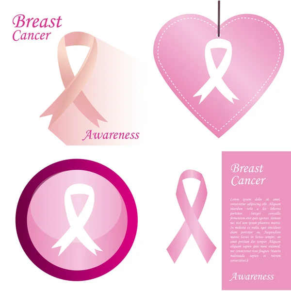 Breast cancer — Stock Vector