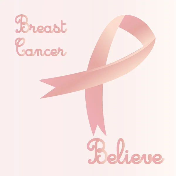 Breast cancer — Stock Vector