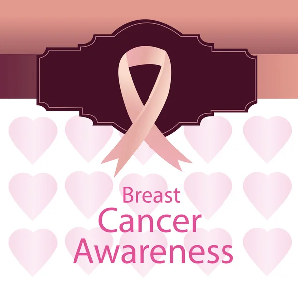 Breast cancer — Stock Vector