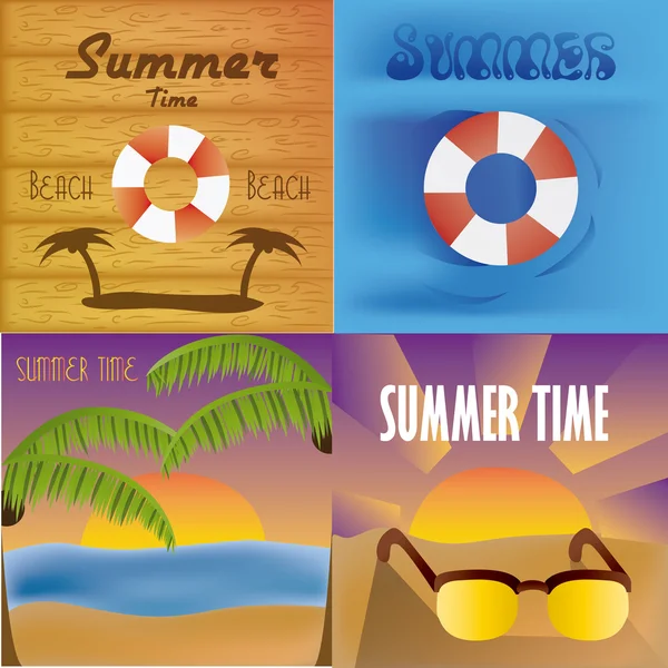 Fondos de verano — Vector de stock