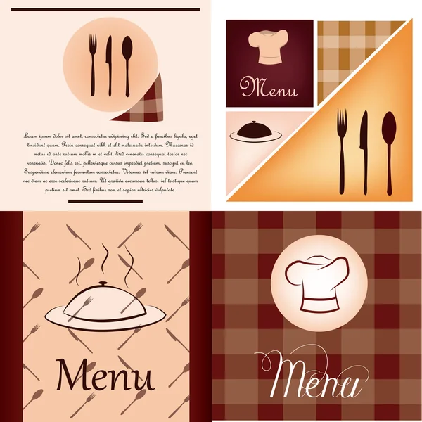 Arrière-plans de menu — Image vectorielle