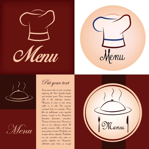 Menu backgrounds — Stock Vector