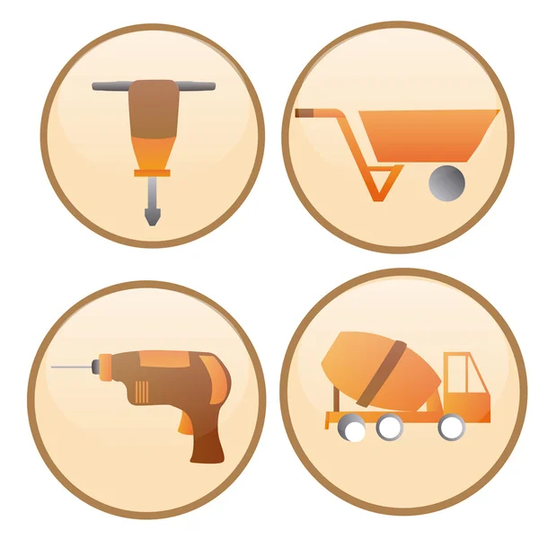 Construction icons — Stock Vector