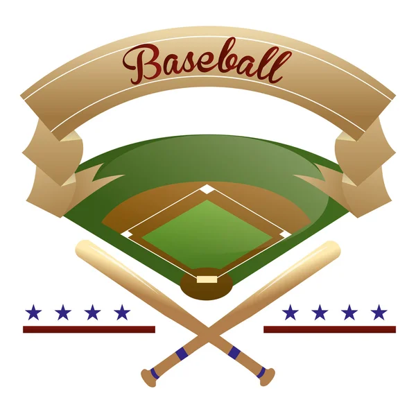 Baseball — Vector de stoc
