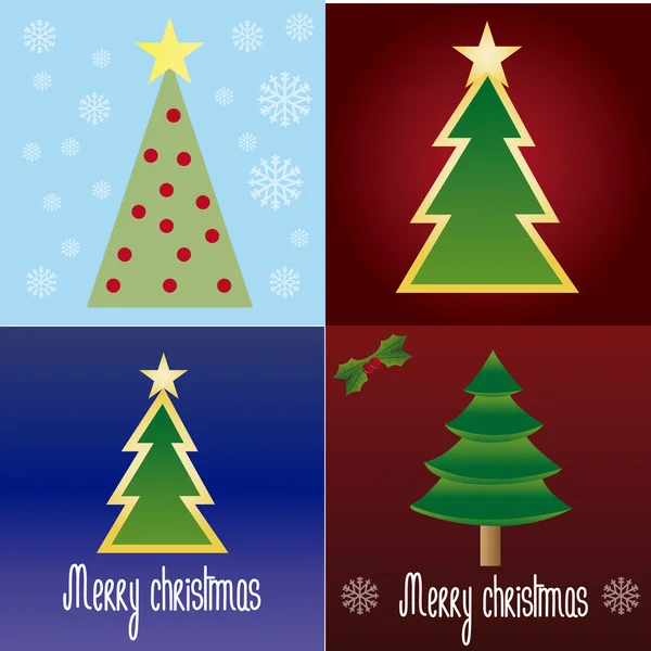 Árboles de Navidad — Archivo Imágenes Vectoriales