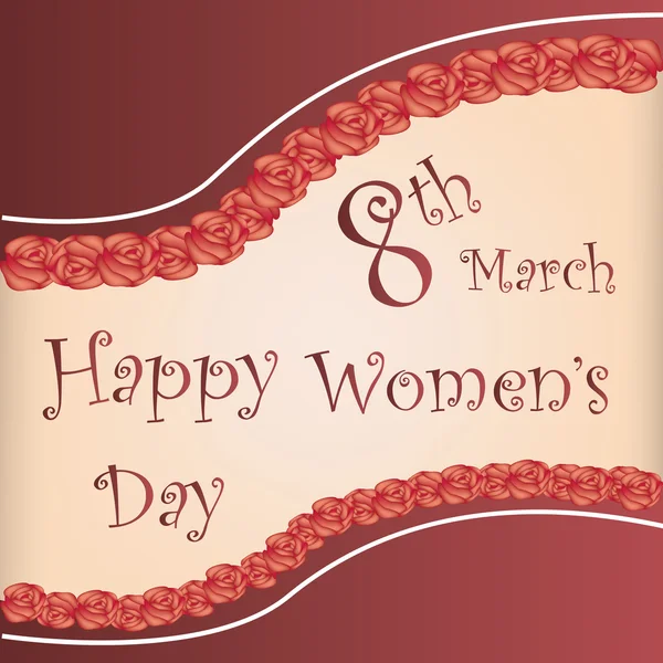 Happy Women 's Day — стоковый вектор