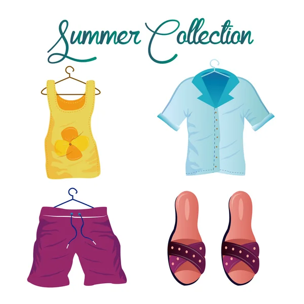 Summer collection — Stock Vector