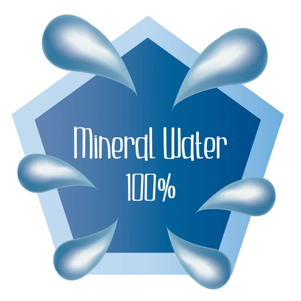 Mineraalwater — Stockvector