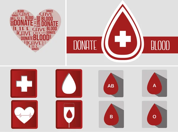 Blood donation — Stock Vector