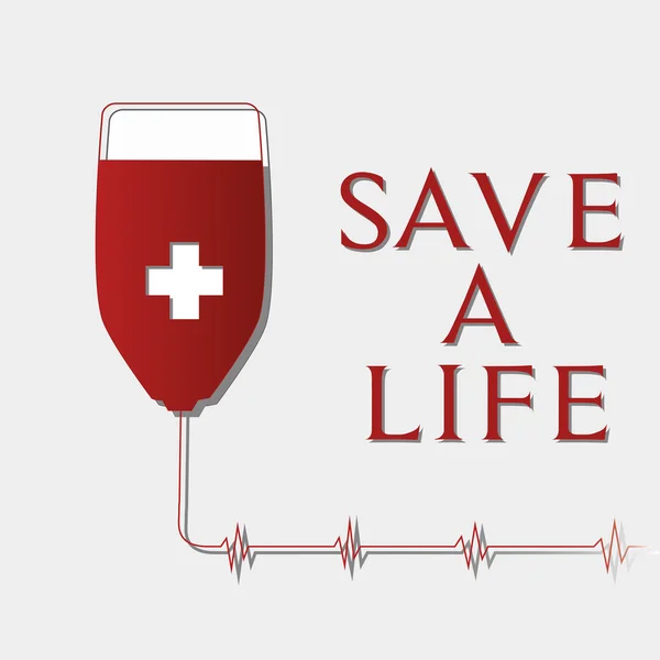 Донорство крови — стоковый вектор