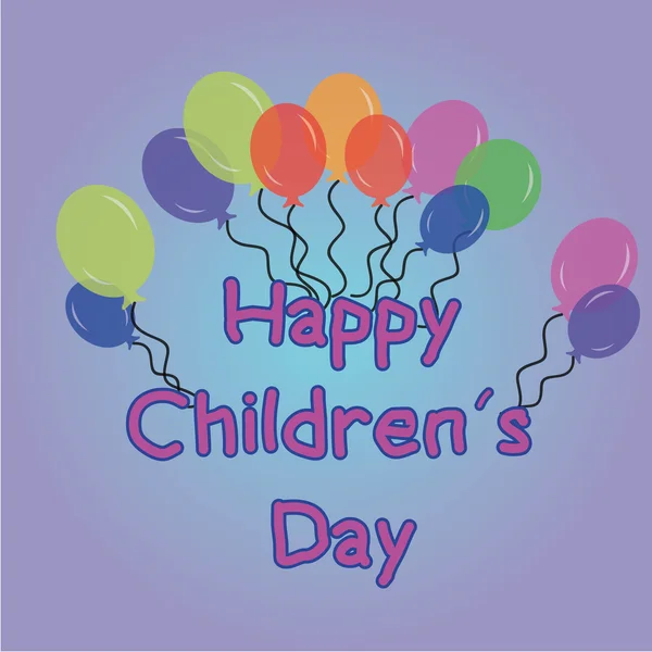 Happy children's day — Stock Vector