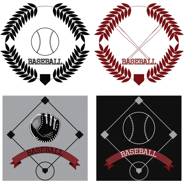 Baseball — Stockvektor