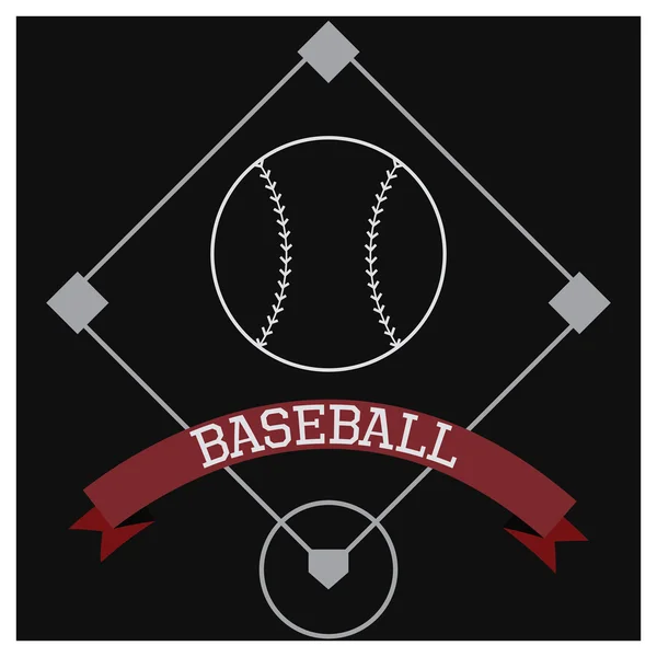 Baseball — Stockvektor