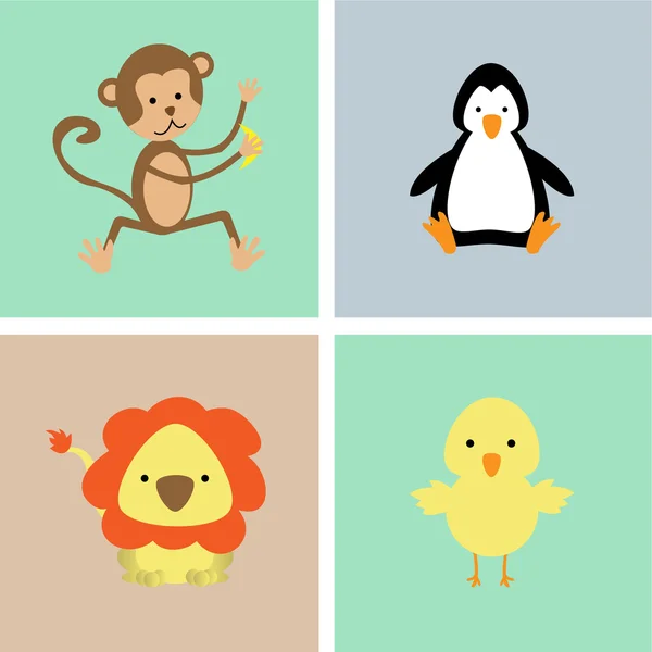 Animales — Vector de stock