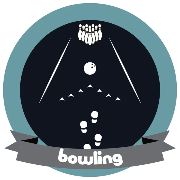 Bowling — Vettoriale Stock