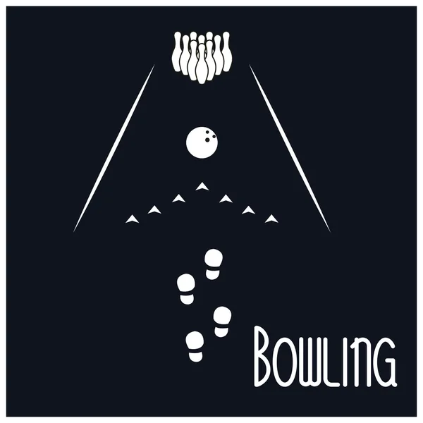 Bowling — Vettoriale Stock