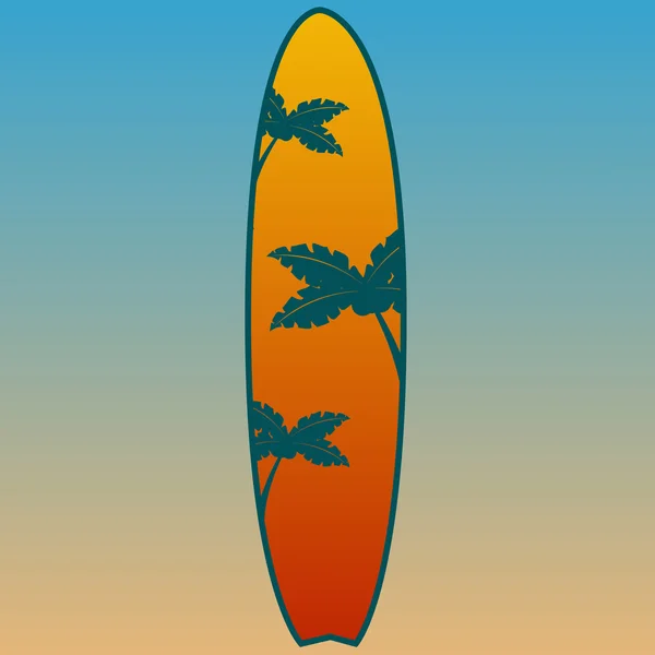 Planche de surf — Image vectorielle