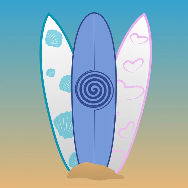 Tablas de surf — Vector de stock