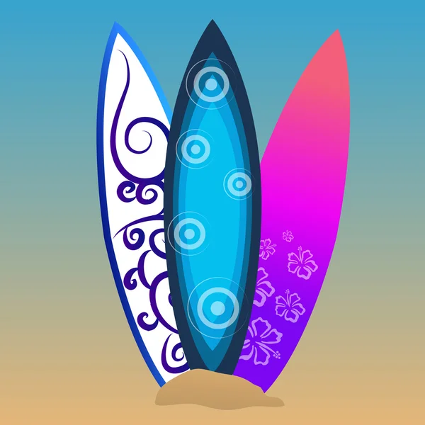 Tablas de surf — Vector de stock