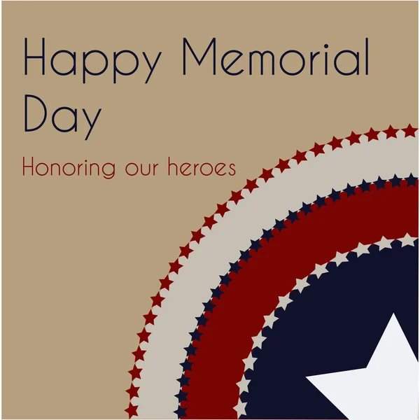 Memorial day — Stock Vector