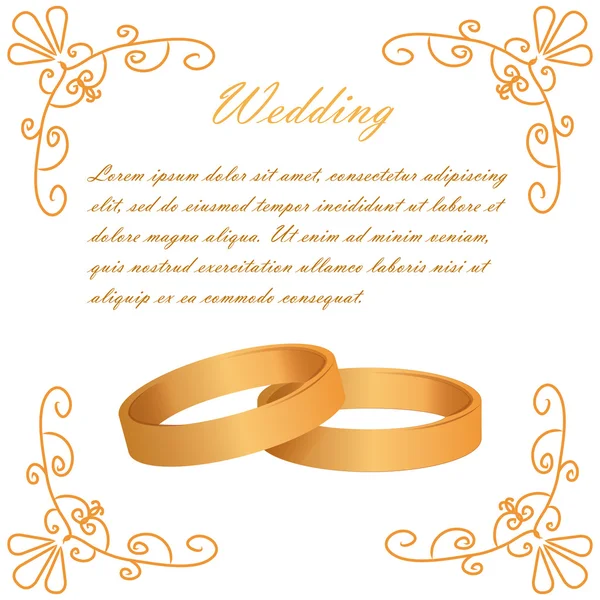 Boda — Vector de stock