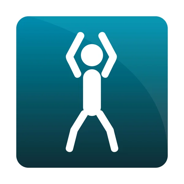 Icono Fitness — Vector de stock