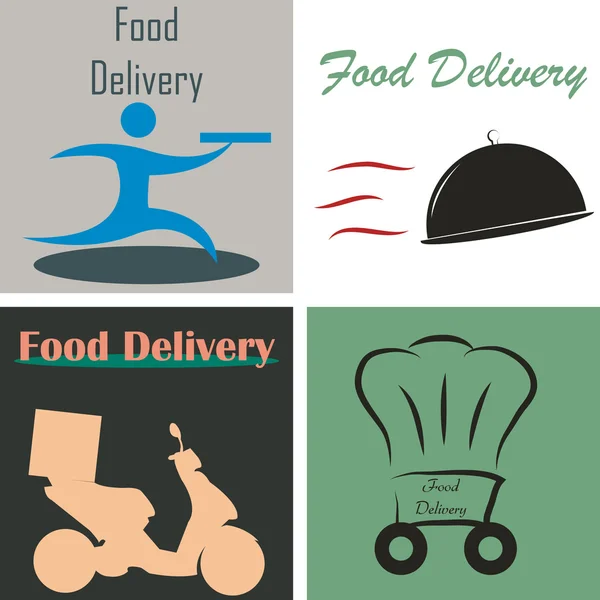 Food delivery — Stock Vector