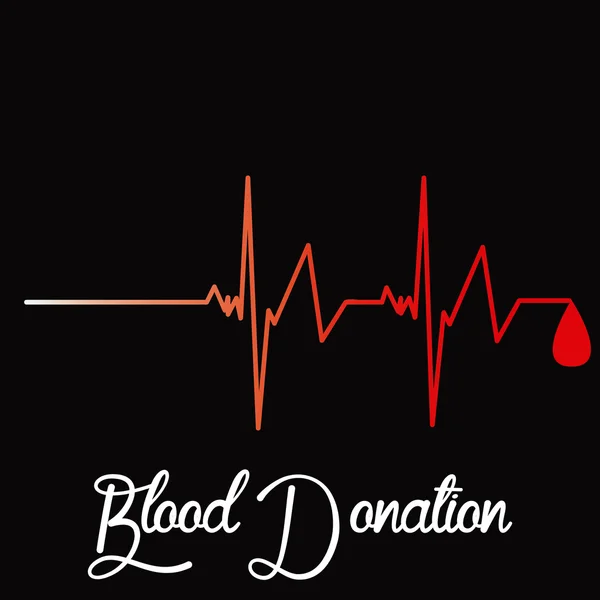 Donación de sangre — Vector de stock