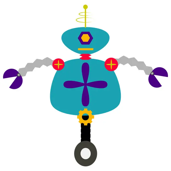 Robot jouet — Image vectorielle