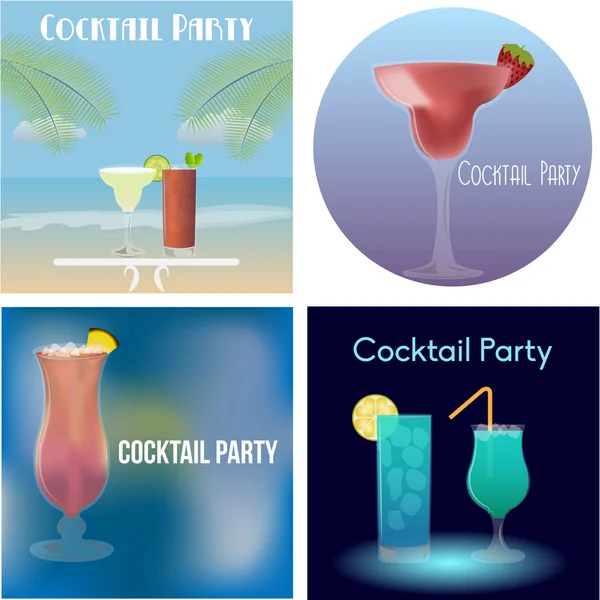 Cocktail — Image vectorielle