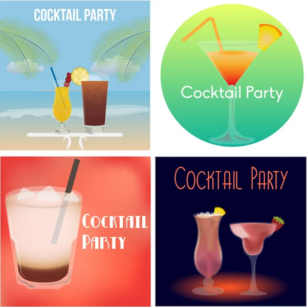 Cocktail — Vettoriale Stock
