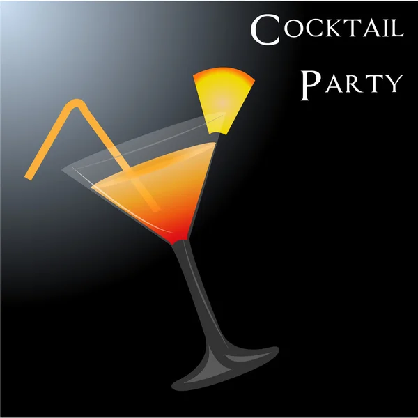 Cocktail — Stockvektor