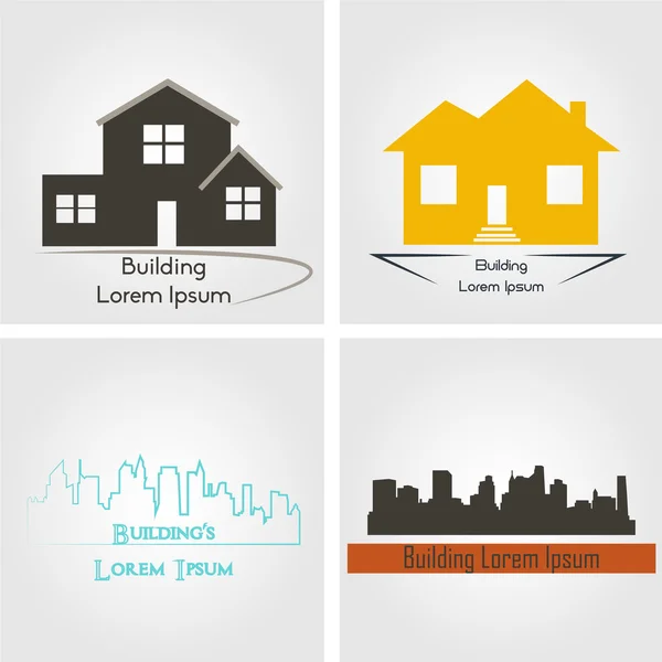 Logotipos de construção — Vetor de Stock