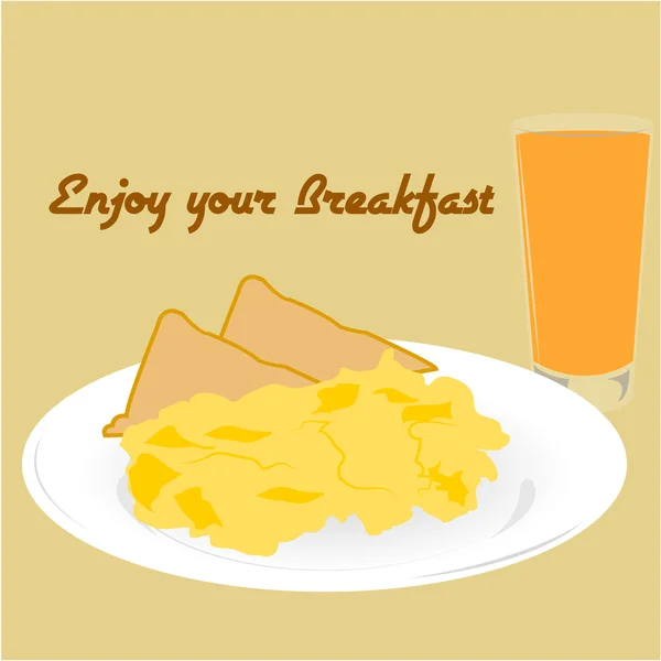 Завтрак — стоковый вектор