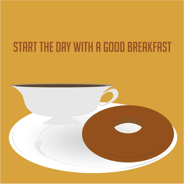 Desayuno — Vector de stock