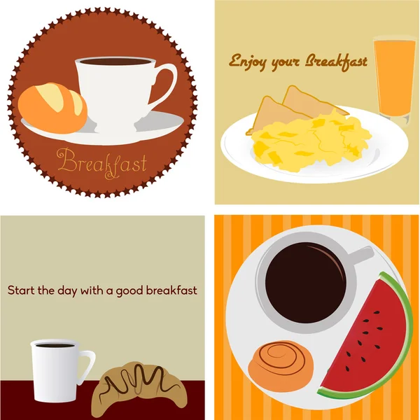 Desayuno — Vector de stock