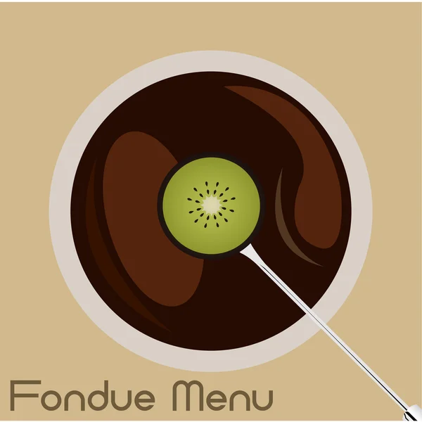 Fondue menu — Wektor stockowy