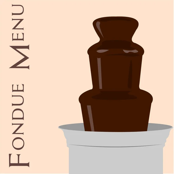 Fondue menu — Stockvector