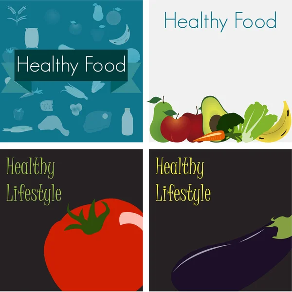 Healthy food — Stock Vector