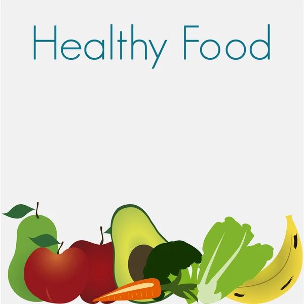 Zdrowa żywność — Wektor stockowy