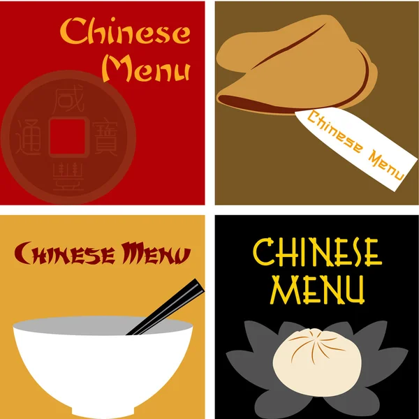 Chinese menu — Stock Vector