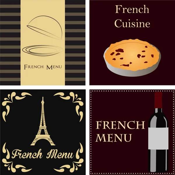 Franse menu — Stockvector